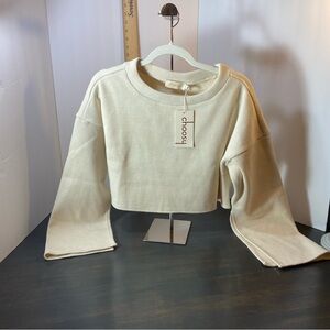 Choosy Cream Crop Top